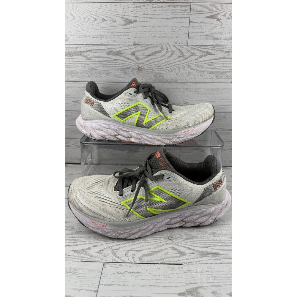 New Balance Fresh Foam X 860v13 W880F14 Gray Lime 9D Women's Running Shoes #580